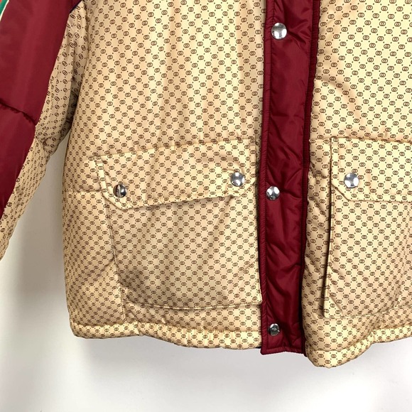 NWT Gucci GG parachute padded colour-block jacket Size 42 - Picture 10 of 16
